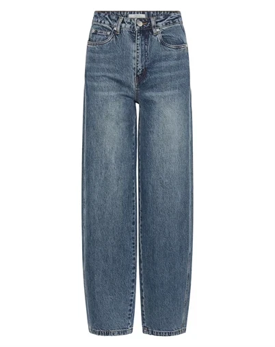 Gestuz - GZMelu Barrel Jeans - Mid Blue Wash